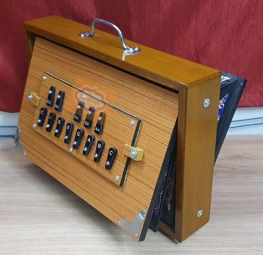 Shriji Handmade Shruti Box Wood/Ply C3-C4 440Hz/432Hz 16x12x3 Sur Peti Indian Musical Instrument With/Without Pedal