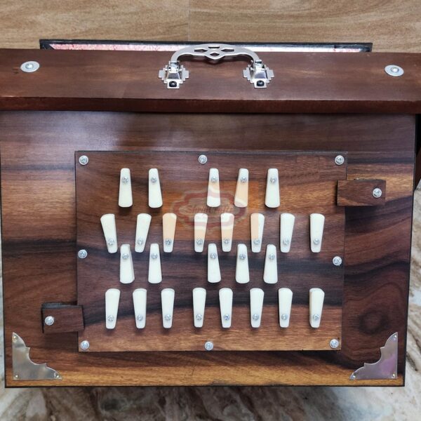Shriji Indian Shruti Box 26 Keys C3 to C5 Dual Octave Sur Peti in Wood Ply tuned 440Hz & 432Hz Tuned With Bag Optional Pedal Made in India