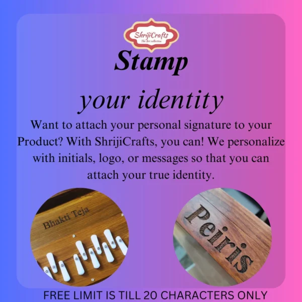 ShrijiCrafts 13-Key Shruti Box with Bag