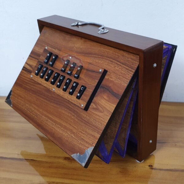 Handmade Indian Shruti Box Wood/Ply C3-C4 440Hz/432Hz 16x12x3 Sur Peti Instrument With/Without Pedal - Shriji