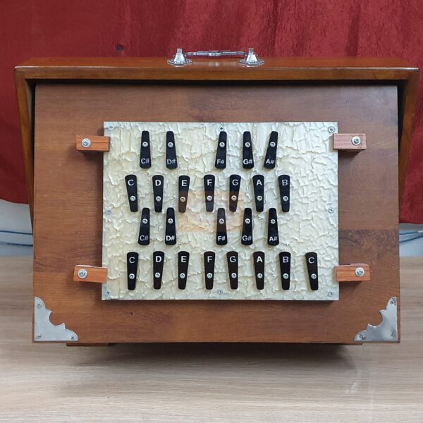 Shriji Shruti Box 25 Keys C to B 2 Reed Sets 1st-2nd Octaves 16x12x3 Wood Ply 440Hz/432Hz with/without Pedal and Bag