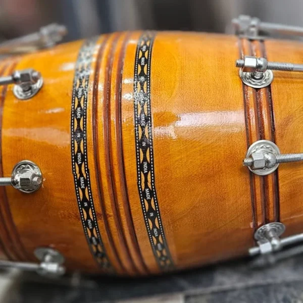 Shrijicrafts Special Skin Dholak with Bag