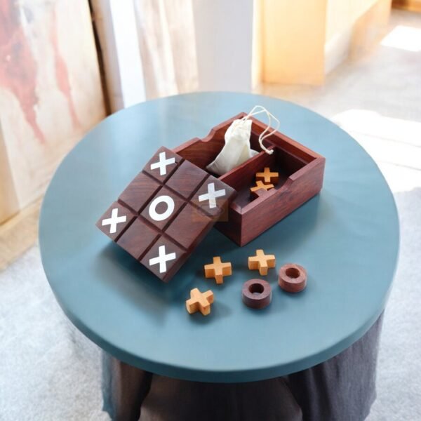 ShrijiCrafts Tic Tac Toe & Solitaire Set