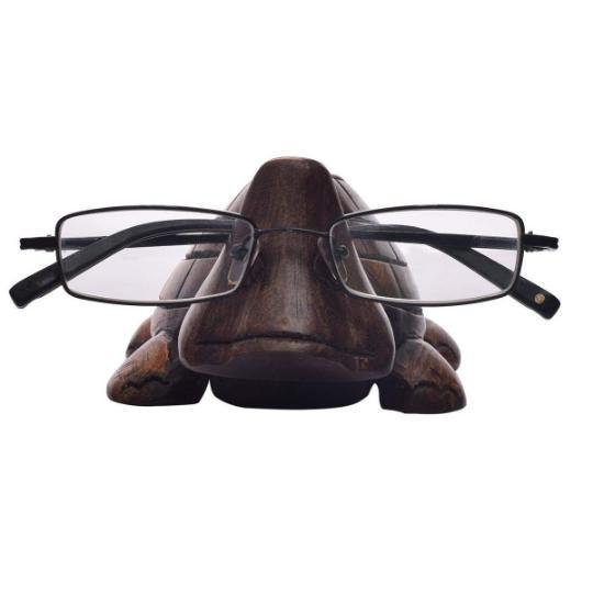 Handmade Wooden Carved Sunglasses Holder Stand   Turtle Design Best Gift