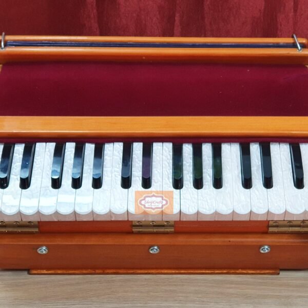 Shriji Harinaam Harmonium Portable Folding Indian Instrument for Hare Krishna Kirtan, Bhajan & Travel Use