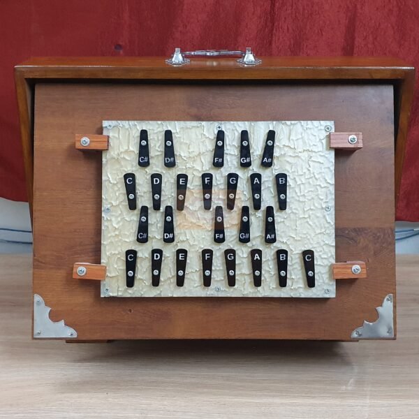 Shriji Shruti Box 25 Keys C to B 2 Reed Sets 1st-2nd Octaves 16x12x3 Wood Ply 440Hz/432Hz with/without Pedal and Bag