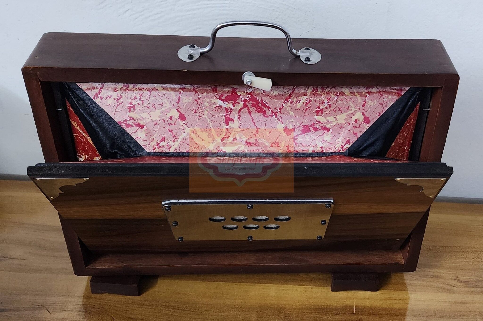 Handmade Indian Shruti Box Wood/Ply C3-C4 440Hz/432Hz 16x12x3 Sur Peti Instrument With/Without Pedal - Shriji thumbnail 3